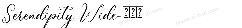 Serendipity Wide字体转换